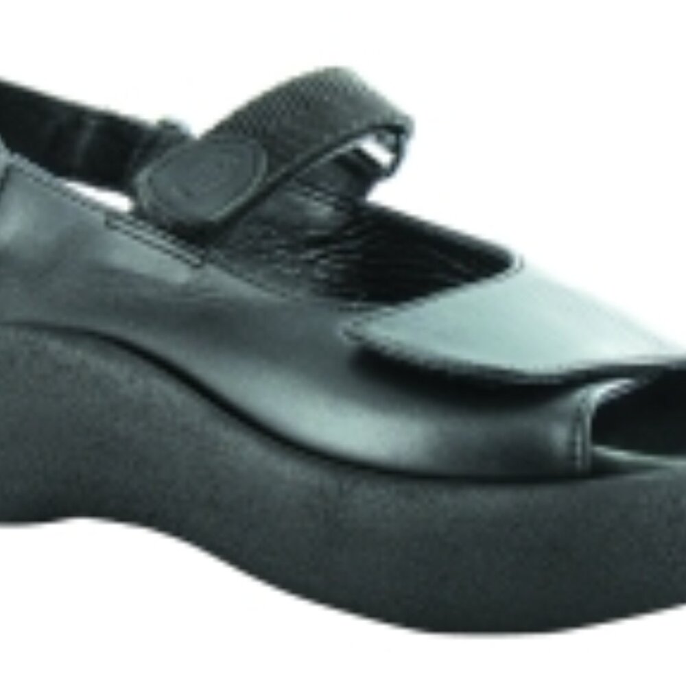 Wolky Jewel Black Smooth Leather
